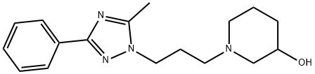 4-(hydroxy-3-piperidylpropyl)-5-methyl-2-phenyltriazole Struktur