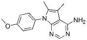 7-(4-METHOXYPHENYL)-5,6-DIMETHYL-7H-PYRROLO[2,3-D]PYRIMIDIN-4-AMINE Struktur