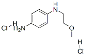 N-(2-methoxyethyl)benzene-1,4-diamine dihydrochloride Struktur