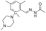 2-(4-methylpiperazin-1-yl)-N-[(2,4,6-trimethylphenyl)methylideneamino] acetamide Struktur