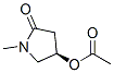 2-Pyrrolidinone,4-(acetyloxy)-1-methyl-,(4R)-(9CI) Struktur