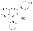 1-Phenyl-3-(1-piperazinyl)isoquinoline monohydrochloride Struktur