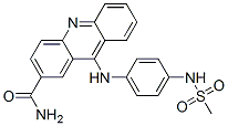 9-((4-((Methylsulfonyl)amino)phenyl)amino)-2-acridinecarboxamide Struktur