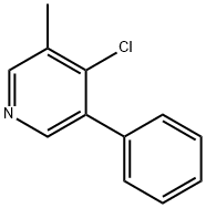 4-Chloro-3-methyl-5-phenylpyridine Struktur