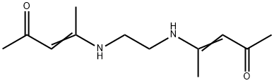 4-[2-(4-oxopent-2-en-2-ylamino)ethylamino]pent-3-en-2-one Struktur