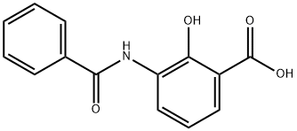 Benzoic acid, 3-(benzoylamino)-2-hydroxy- (9CI) Struktur