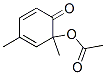 Acetic acid 1,3-dimethyl-6-oxo-2,4-cyclohexadienyl ester Struktur