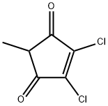 4-Cyclopentene-1,3-dione,  4,5-dichloro-2-methyl- Struktur