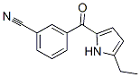 Benzonitrile, 3-[(5-ethyl-1H-pyrrol-2-yl)carbonyl]- (9CI) Struktur