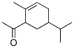 1-[2-methyl-5-(1-methylethyl)-2-cyclohexen-1-yl]ethan-1-one Struktur