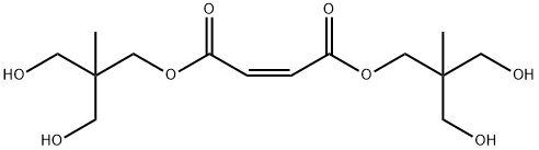 (Z)-2-Butenedioic acid bis[3-hydroxy-2-(hydroxymethyl)-2-methylpropyl] ester Struktur