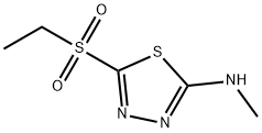 5-(ethylsulphonyl)-N-methyl-1,3,4-thiadiazol-2-amine Struktur