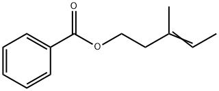 3-methylpent-3-en-1-yl benzoate Struktur