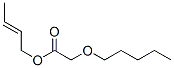 2-(Pentyloxy)acetic acid 2-butenyl ester Struktur