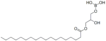 Octadecanoic acid, 2,3-dihydroxypropyl ester, ester with boric acid Struktur