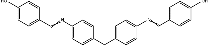 4,4'-[Methylenebis(4,1-phenylenenitrilomethylidyne)]diphenol Struktur