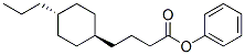 trans-4-(4-propylcyclohexyl)phenyl butyrate Struktur