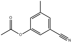 Benzonitrile, 3-(acetyloxy)-5-methyl- (9CI) Struktur