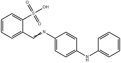 2-[[[4-(Phenylamino)phenyl]imino]methyl]benzenesulfonic acid Struktur