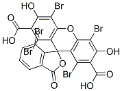 1',4',5',7,8'-Pentabromo-3',6'-dihydroxy-3-oxospiro[isobenzofuran-1(3H),9'-[9H]xanthene]-2',7'-dicarboxylic acid Struktur