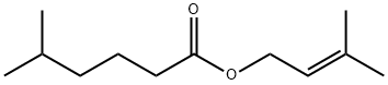 5-Methylhexanoic acid 3-methyl-2-butenyl ester Struktur