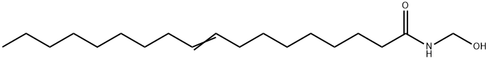 N-(Hydroxymethyl)-9-octadecenamide Struktur