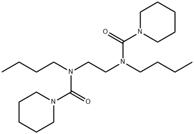 N,N'-Ethylenebis(N-butyl-1-piperidinecarboxamide) Struktur