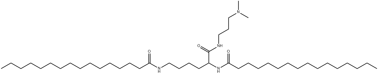 N,N'-[1-[[[3-(dimethylamino)propyl]amino]carbonyl]pentane-1,5-diyl]bishexadecan-1-amide Struktur