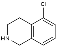 5-Chloro-1,2,3,4-tetrahydroisoquinoline Struktur