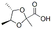 1,3-Dioxolane-2-carboxylicacid,2,4,5-trimethyl-,[4S-(2alpha,4alpha,5beta)]-(9CI) Struktur