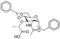 Benzyl N-Acetyl-4,6-O-benzylidene-α-isoMuraMic Acid Struktur