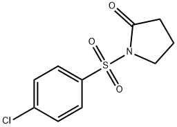 1-(4-chlorophenyl)sulfonylpyrrolidin-2-one Struktur