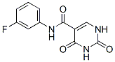 5-Pyrimidinecarboxamide,N-(3-fluorophenyl)-1,2,3,4-tetrahydro-2,4-dioxo- Struktur