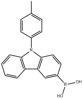 9-p-tolyl-9H-carbazol-3-ylboronic acid Structure