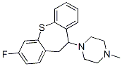 3-Fluoro-10,11-dihydro-10-(4-methylpiperazino)dibenzo[b,f]thiepin Struktur