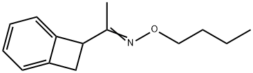 Bicyclo[4.2.0]octa-1,3,5-trien-7-yl(methyl) ketone O-butyl oxime Struktur