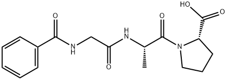 BENZOYLGLYCYL-L-ALANYL-L-PROLINE Struktur