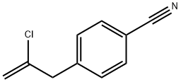 2-CHLORO-3-(4-CYANOPHENYL)-1-PROPENE Struktur