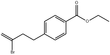 2-BROMO-4-(4-CARBOETHOXYPHENYL)-1-BUTENE Struktur