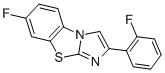 7-FLUORO-2-(2-FLUOROPHENYL)IMIDAZO[2,1-B]BENZOTHIAZOLE Struktur