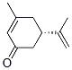 2-Cyclohexen-1-one, 3-methyl-5-(1-methylethenyl)-, (5S)- (9CI) Struktur