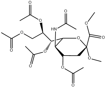 N-Acetyl-2-O-methyl-a-neuraminic Acid Methyl Ester 4,7,8,9-Tetraacetate Struktur