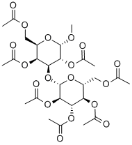 Methyla-D-laminarabiosideheptaacetate Struktur