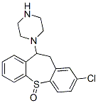 2-Chloro-10-piperazino-10,11-dihydrodibenzo[b,f]thiepin 5-oxide Struktur