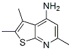 Thieno[2,3-b]pyridin-4-amine, 2,3,6-trimethyl- (9CI) Struktur