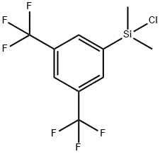 3,5-Bis(trifluoromethyl)phenyldimethylchlorosilane Struktur