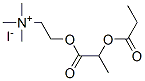 trimethyl-[2-(2-propanoyloxypropanoyloxy)ethyl]azanium iodide Structure