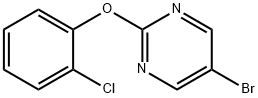 5-BROMO-2-(2-CHLOROPHENOXY)PYRIMIDINE Struktur