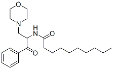 2-decanoylamino-3-morpholinopropiophenone Struktur