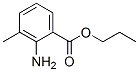 Benzoic acid, 2-amino-3-methyl-, propyl ester (9CI) Struktur